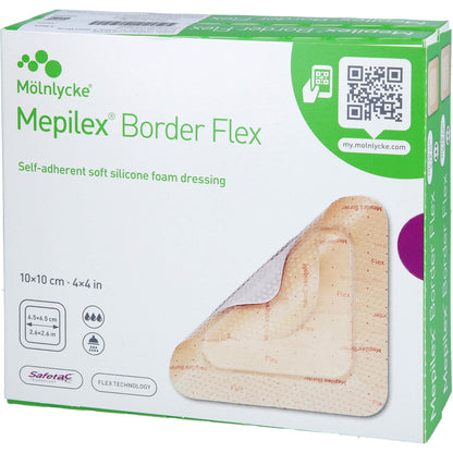 MEPILEX Border Flex Schaumverb.haft.10x10 cm 10 St