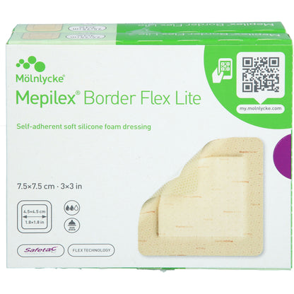 MEPILEX Border Flex Lite Schaumverband 7,5x7,5 cm 10 St