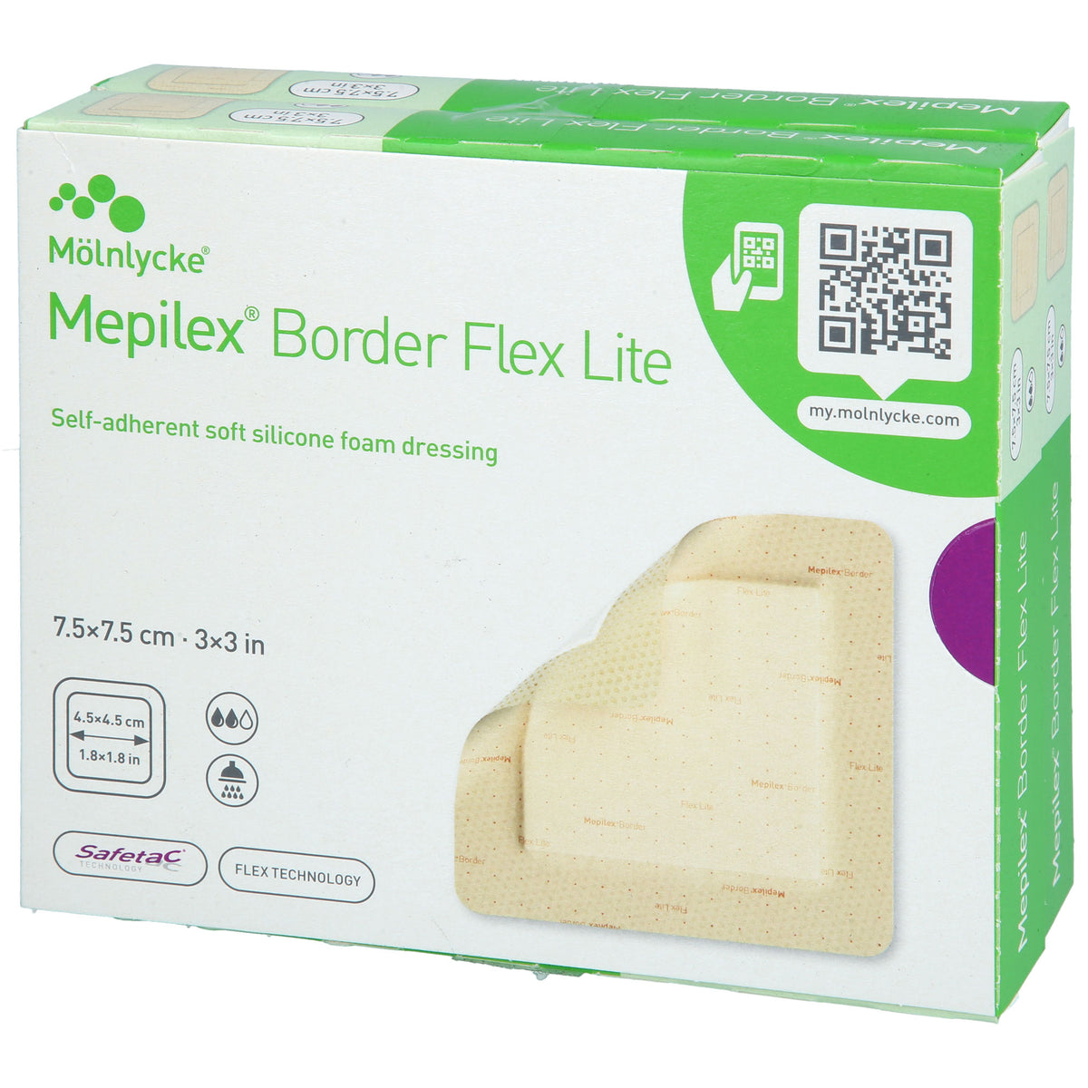 MEPILEX Border Flex Lite Schaumverband 7,5x7,5 cm 10 St