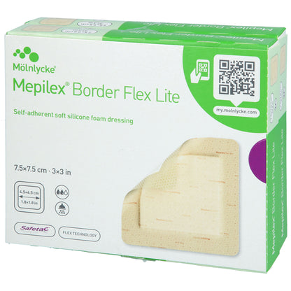 MEPILEX Border Flex Lite Schaumverband 7,5x7,5 cm 10 St