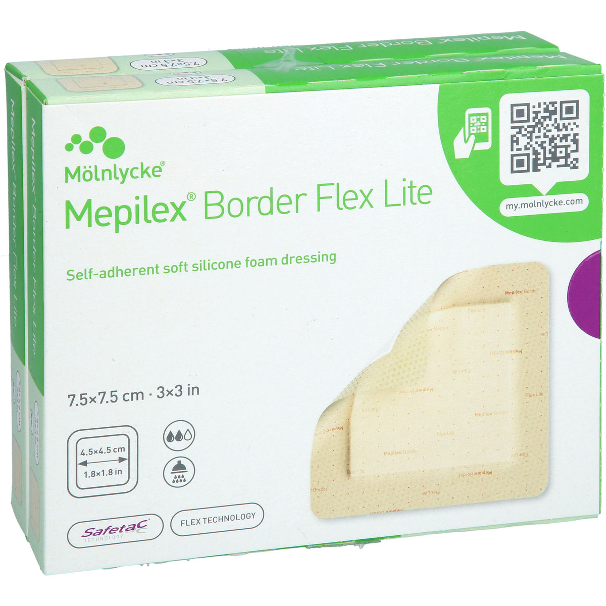 MEPILEX Border Flex Lite Schaumverband 7,5x7,5 cm 10 St