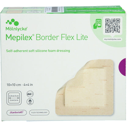 MEPILEX Border Flex Lite Schaumverband 10x10 cm 10 St