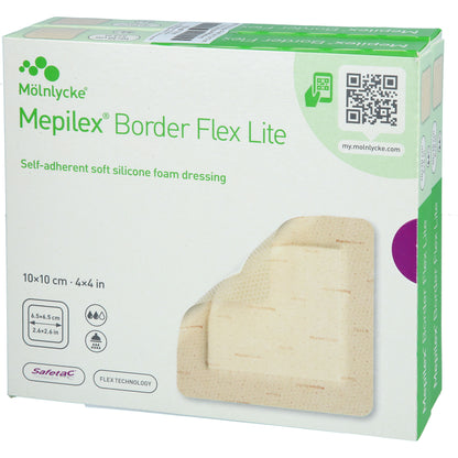 MEPILEX Border Flex Lite Schaumverband 10x10 cm 10 St