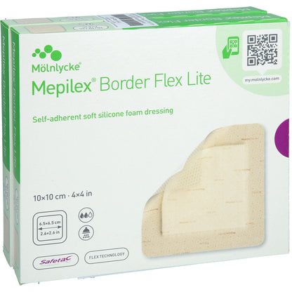 MEPILEX Border Flex Lite Schaumverband 10x10 cm 10 St