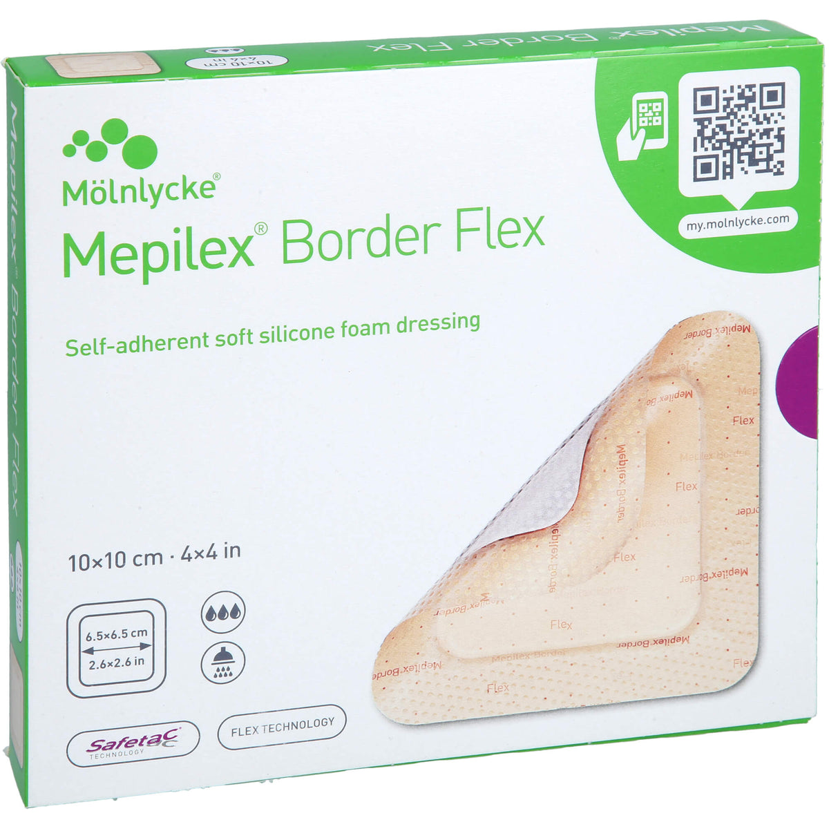 MEPILEX Border Flex Schaumverb.haft.10x10 cm 5 St