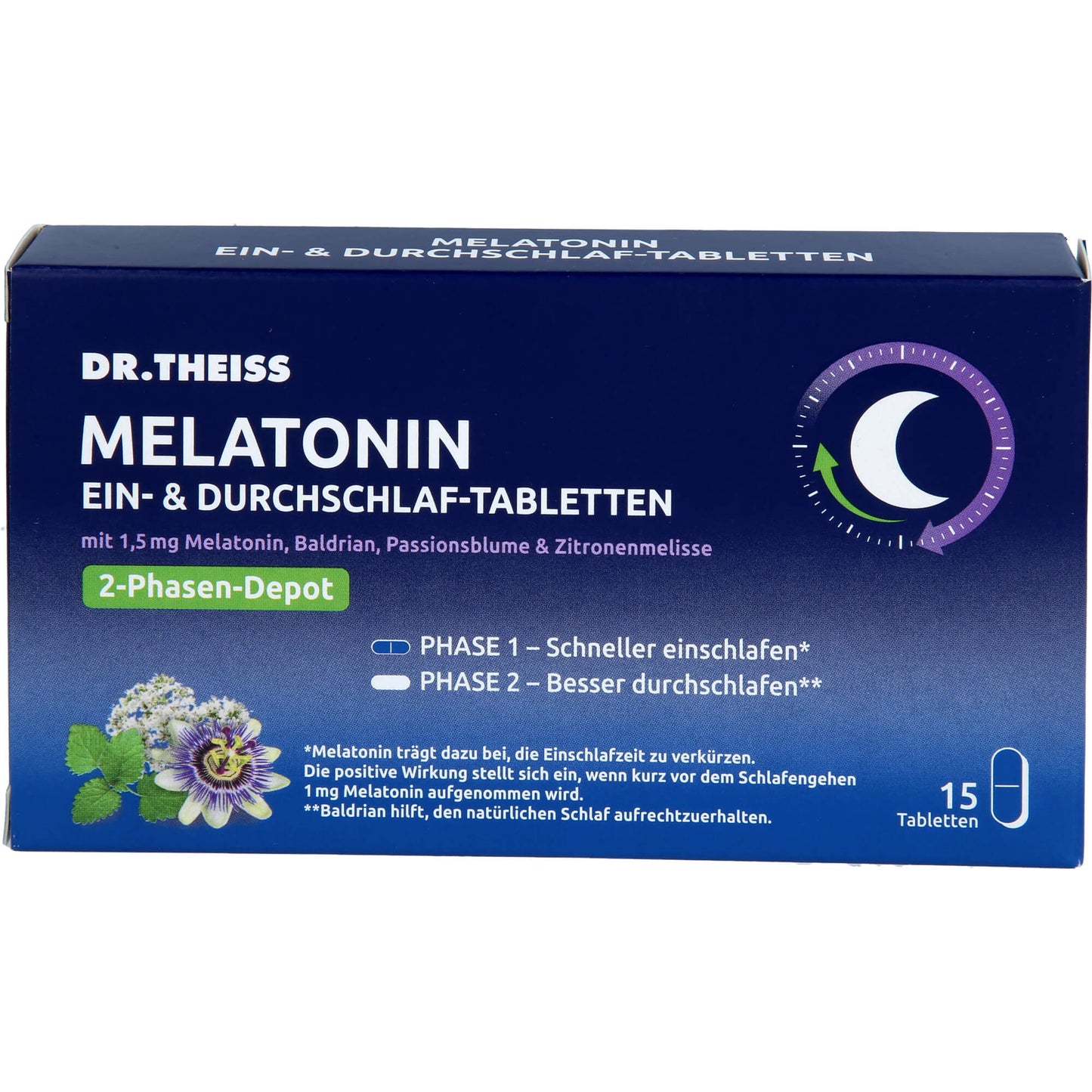 DR.THEISS Melatonin Ein- & Durchschlaf-Tabletten 15 St