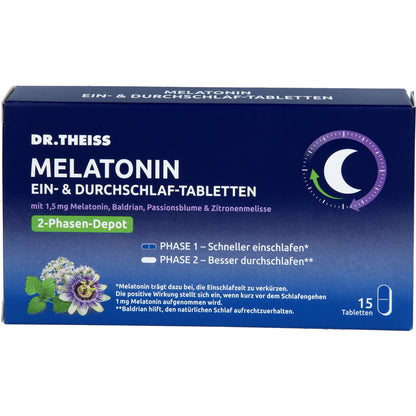 DR.THEISS Melatonin Ein- & Durchschlaf-Tabletten 15 St