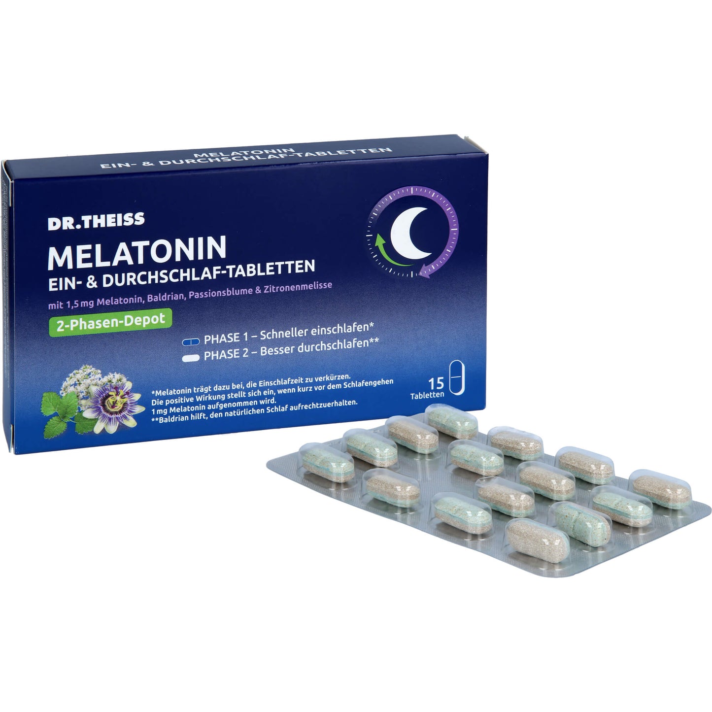 DR.THEISS Melatonin Ein- & Durchschlaf-Tabletten 15 St