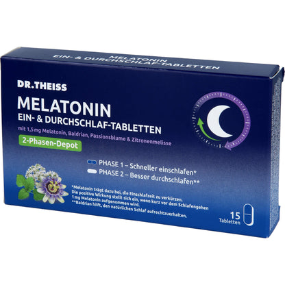 DR.THEISS Melatonin Ein- & Durchschlaf-Tabletten 15 St