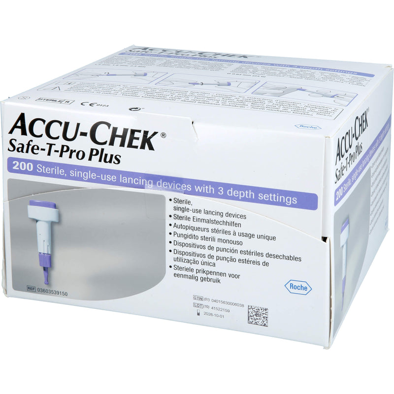 ACCU-CHEK SAFE T PRO PLUS 200 St