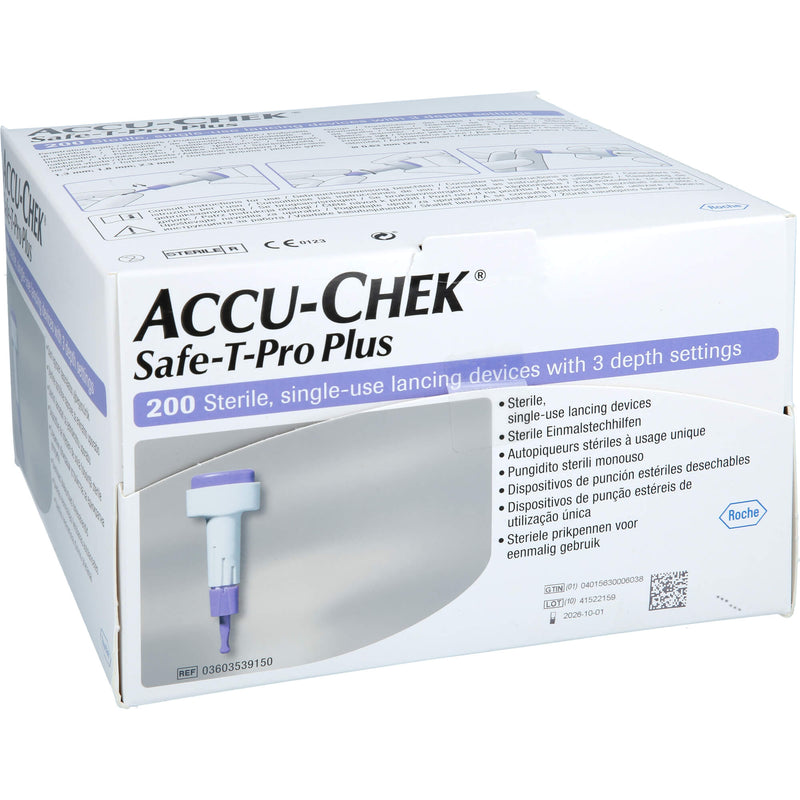 ACCU-CHEK SAFE T PRO PLUS 200 St