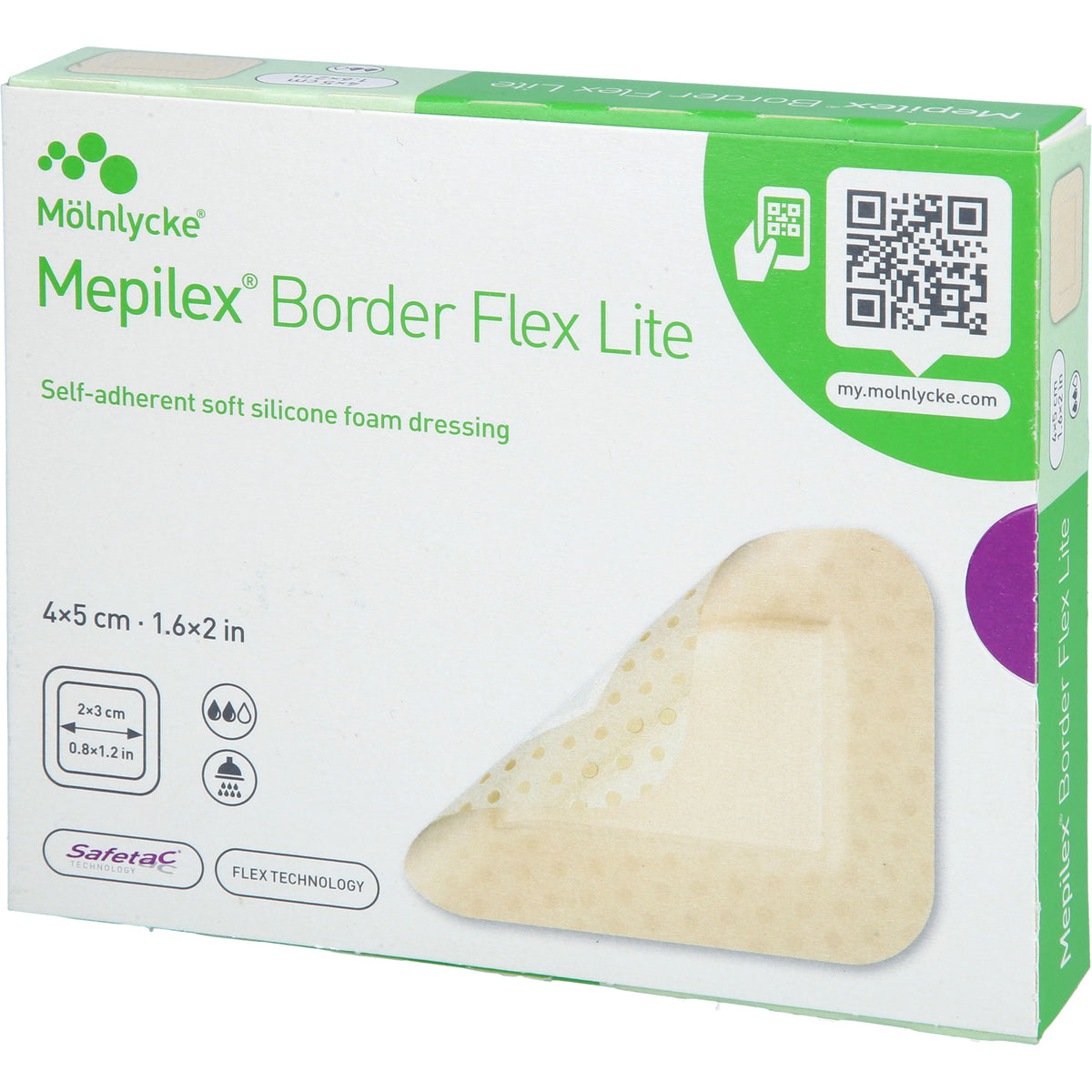 MEPILEX Border Flex Lite Schaumverband 4x5 cm 10 St