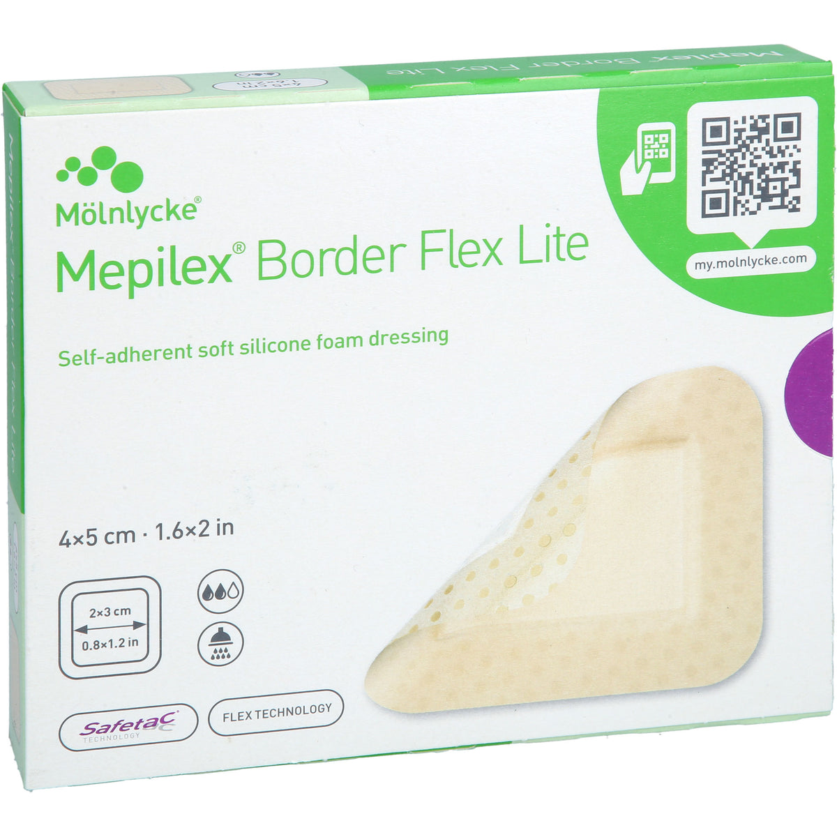 MEPILEX Border Flex Lite Schaumverband 4x5 cm 10 St