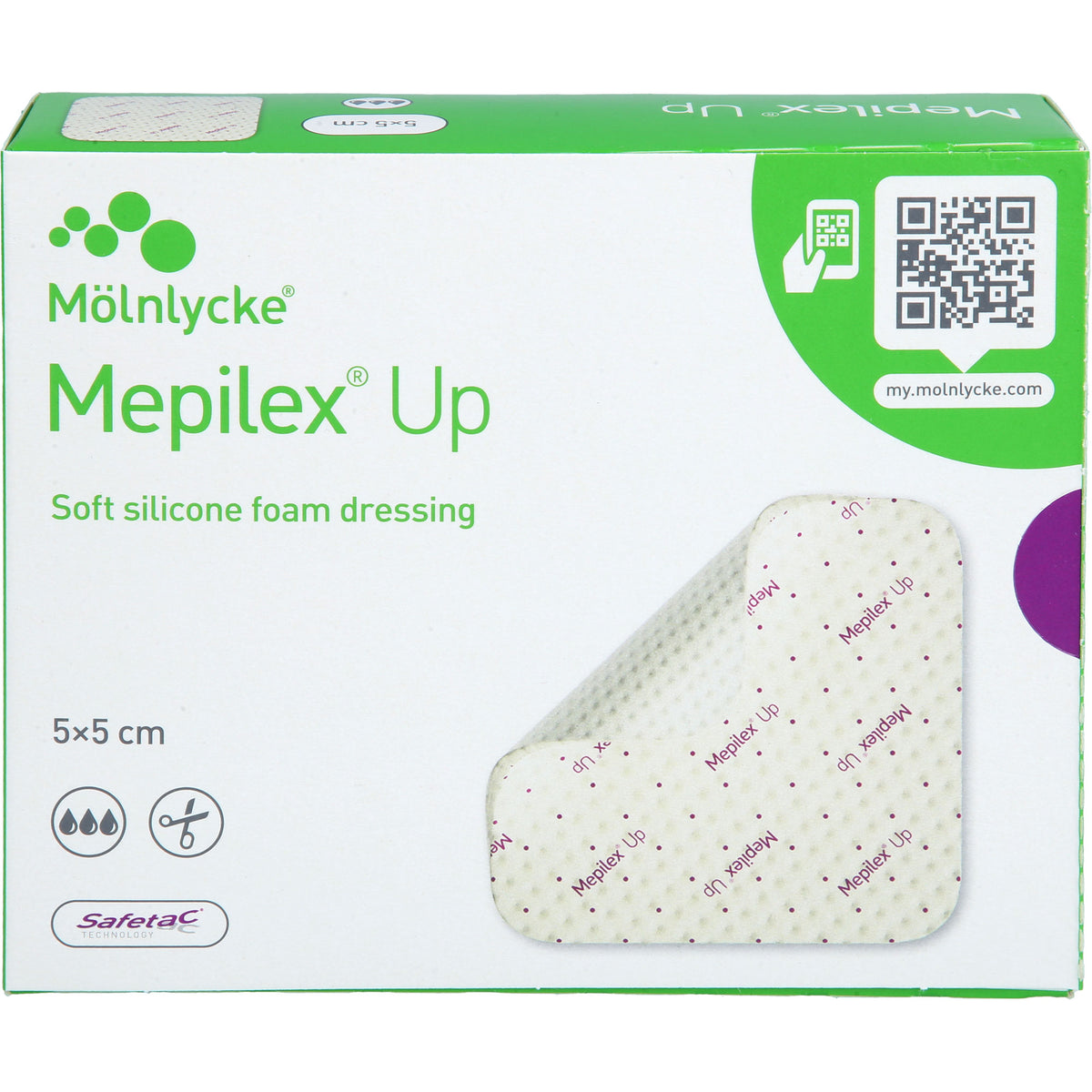 MEPILEX Up 5x5 cm Schaumverband 5 St