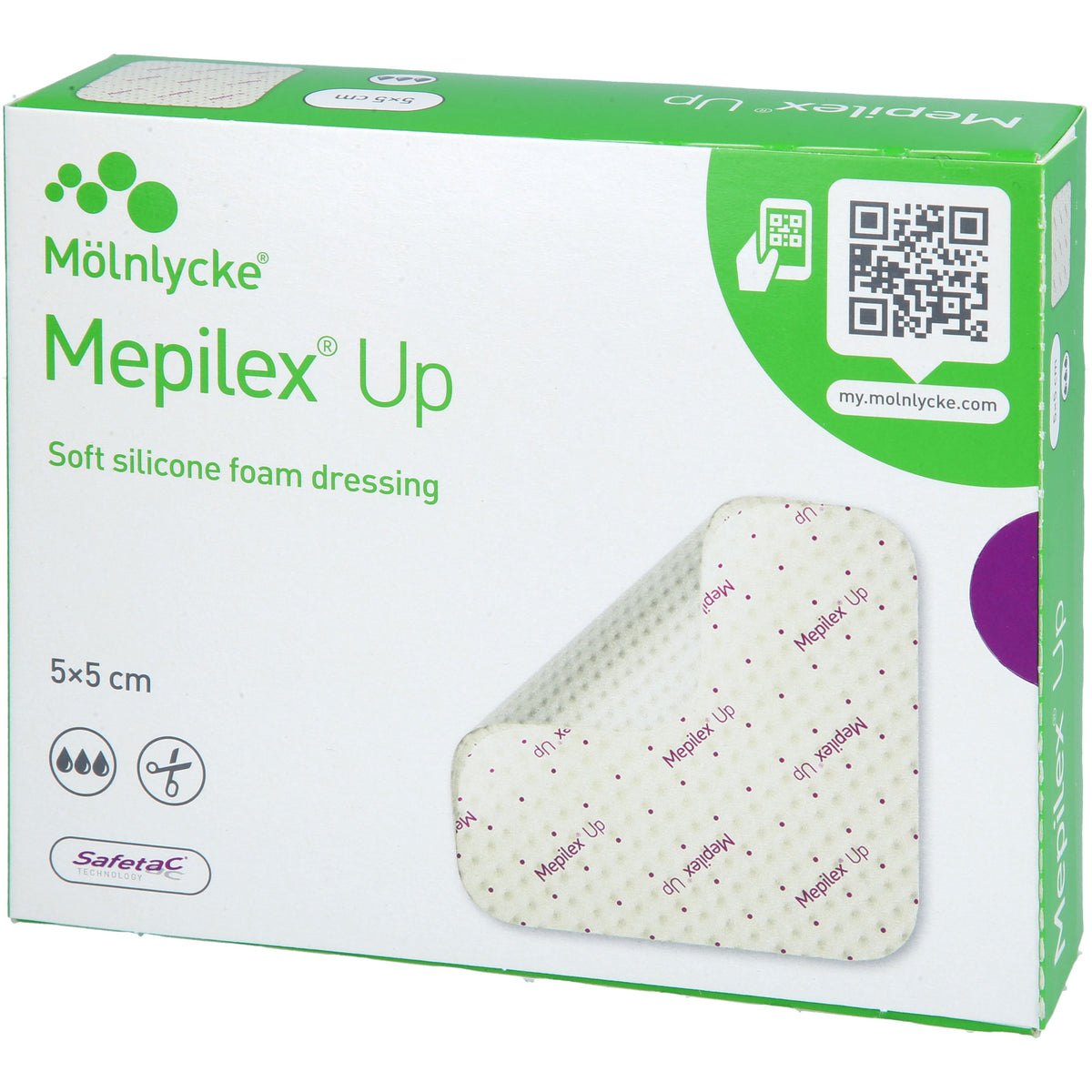 MEPILEX Up 5x5 cm Schaumverband 5 St