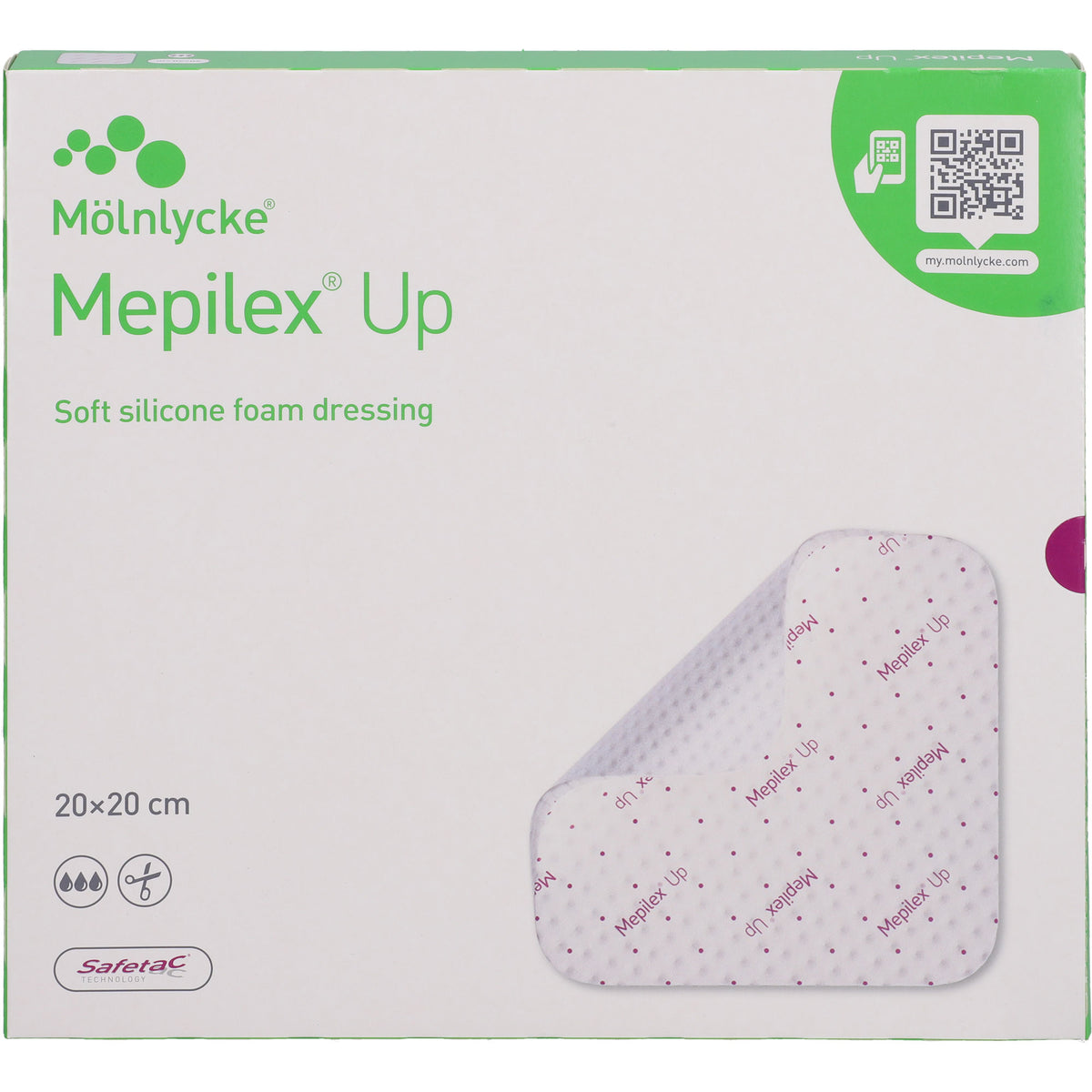 MEPILEX Up 20x20 cm Schaumverband 5 St