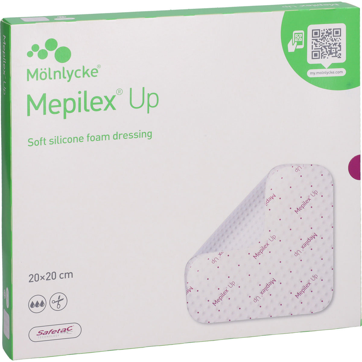 MEPILEX Up 20x20 cm Schaumverband 5 St