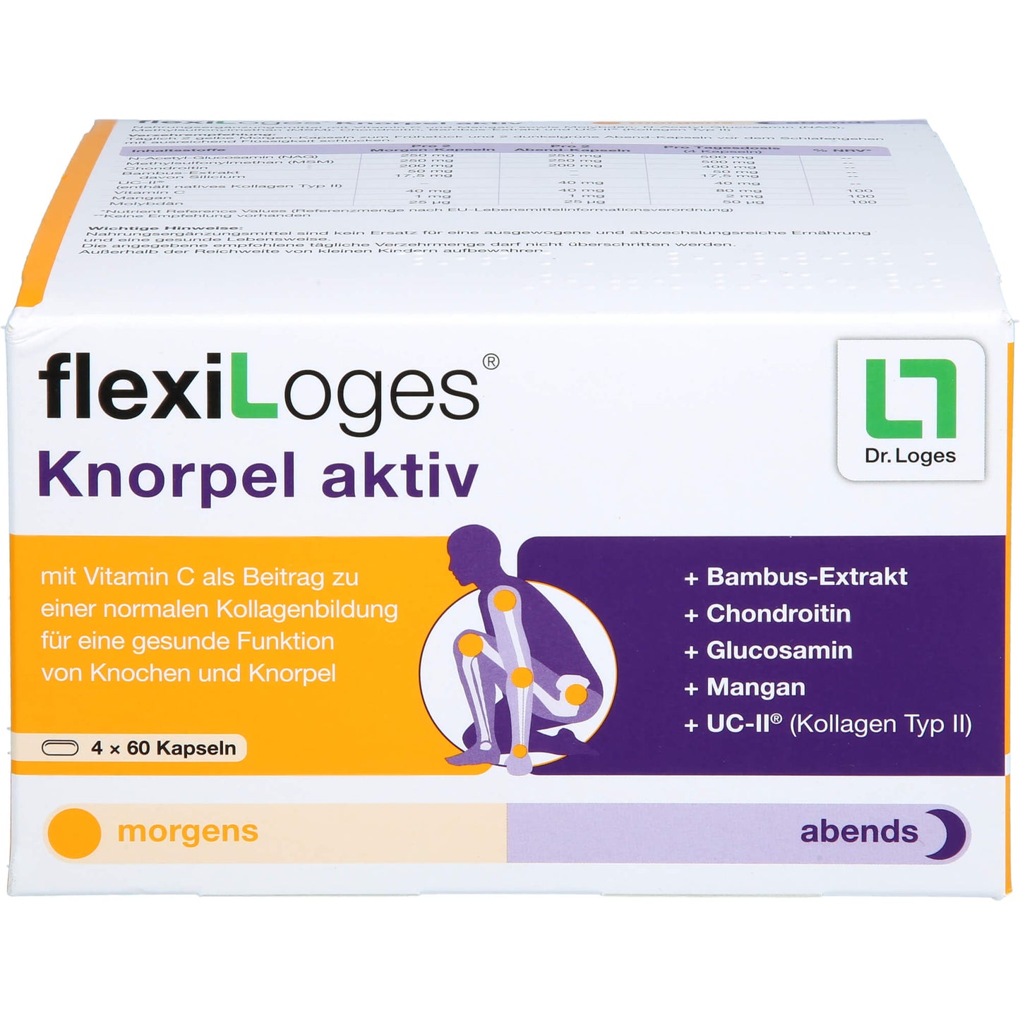 FLEXILOGES Knorpel aktiv Kapseln 240 St