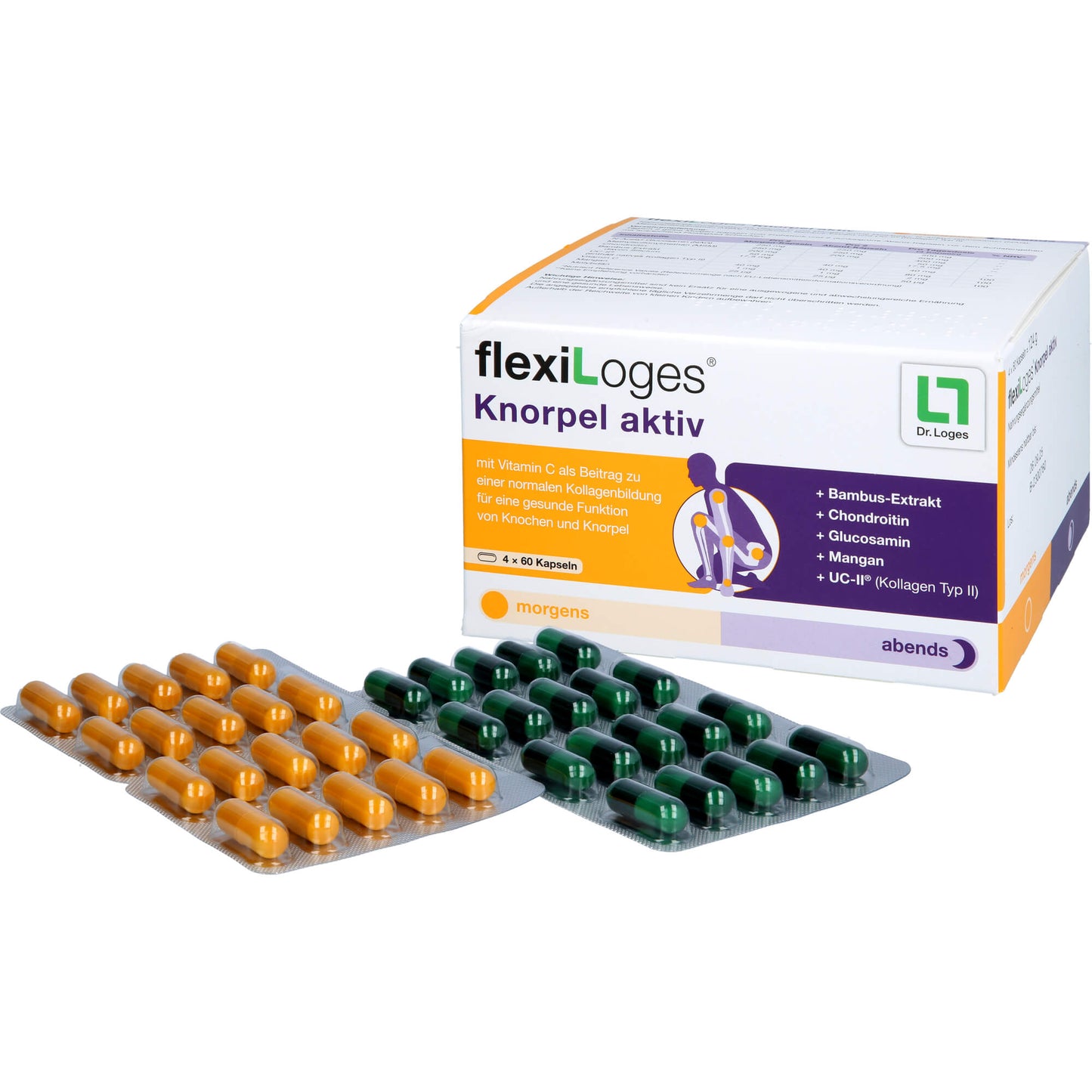 FLEXILOGES Knorpel aktiv Kapseln 240 St