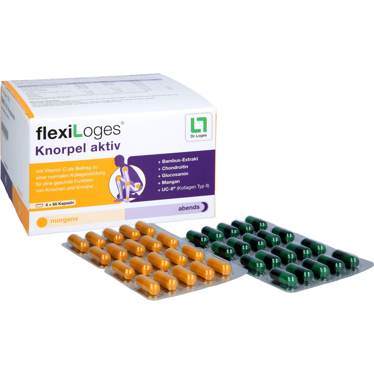 FLEXILOGES Knorpel aktiv Kapseln 240 St