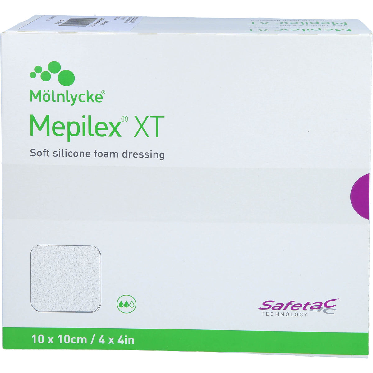 MEPILEX XT 10x10 cm Schaumverband 10 St