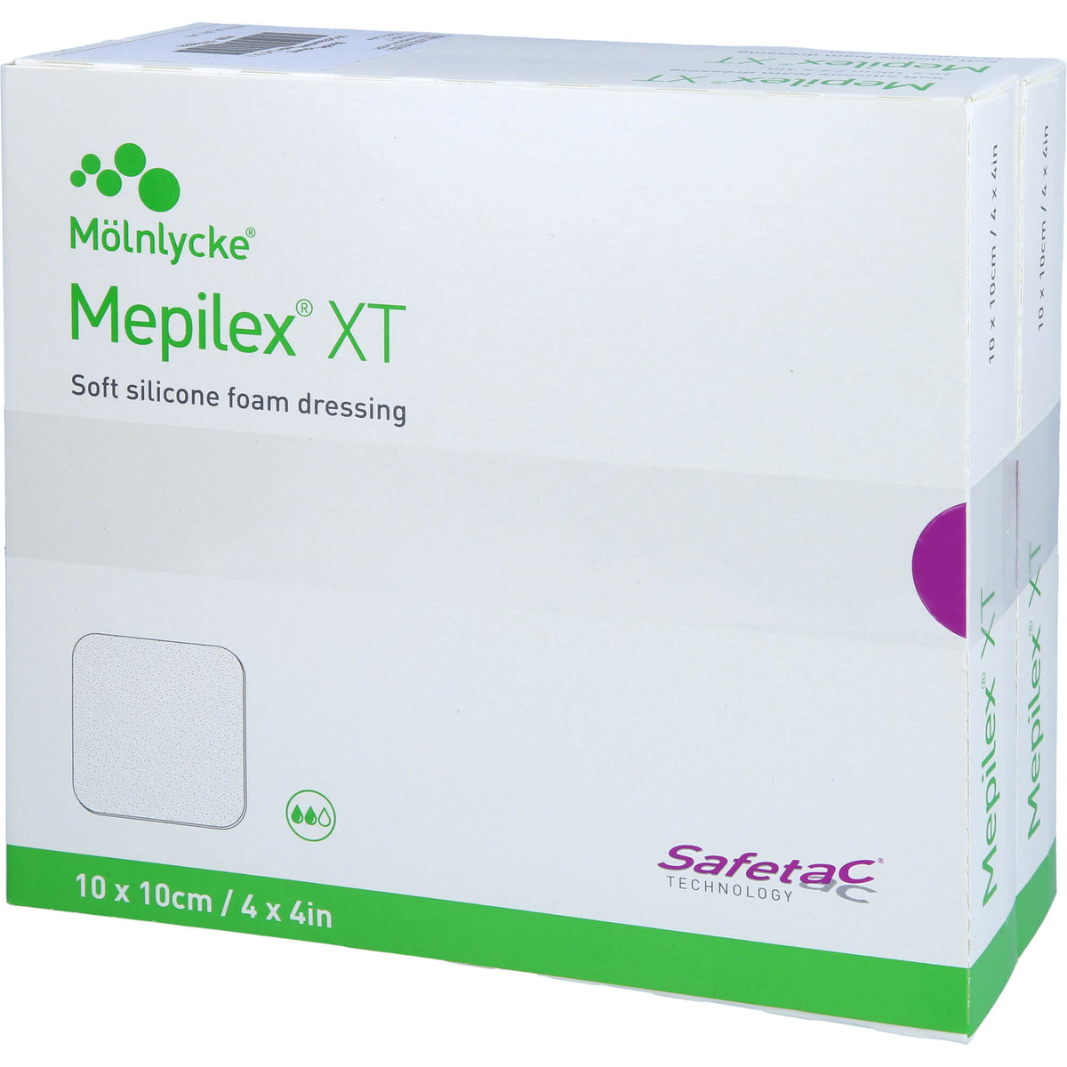 MEPILEX XT 10x10 cm Schaumverband 10 St
