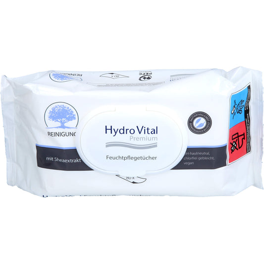 HYDROVITAL Premium Feuchtpflegetücher mit Shea 80 St