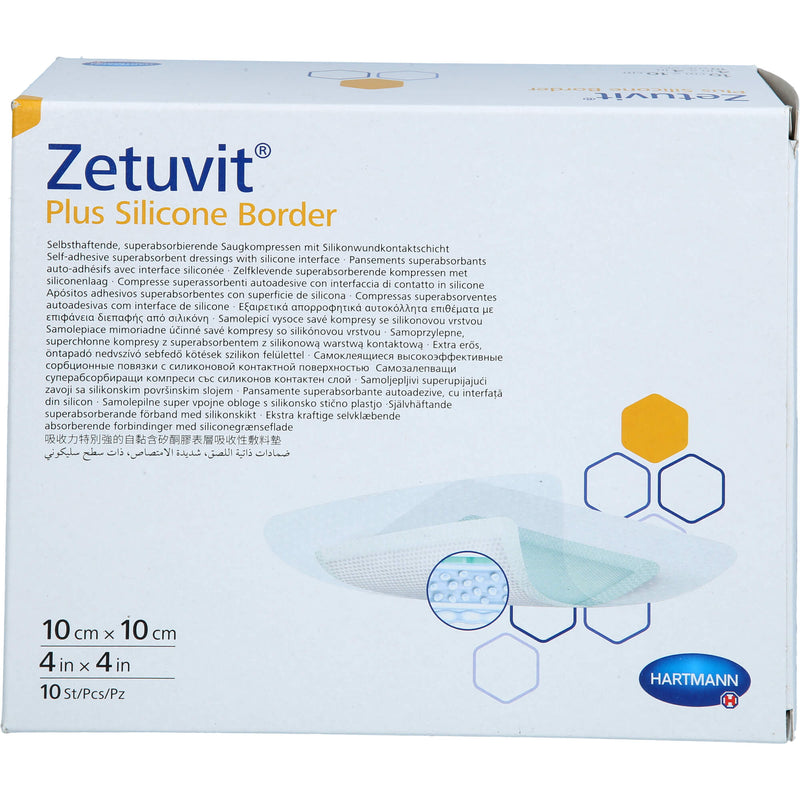 ZETUVIT PL SIL B ST 10X10 10 St