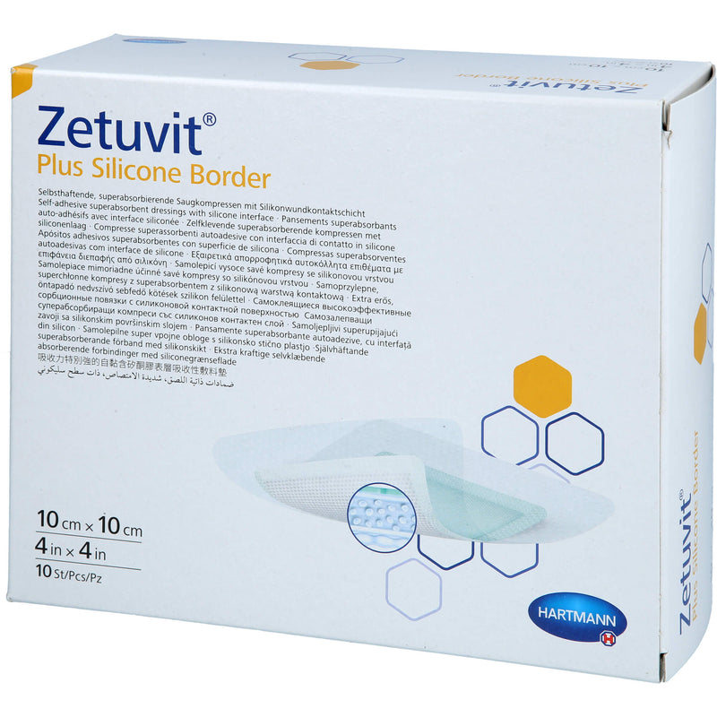 ZETUVIT PL SIL B ST 10X10 10 St