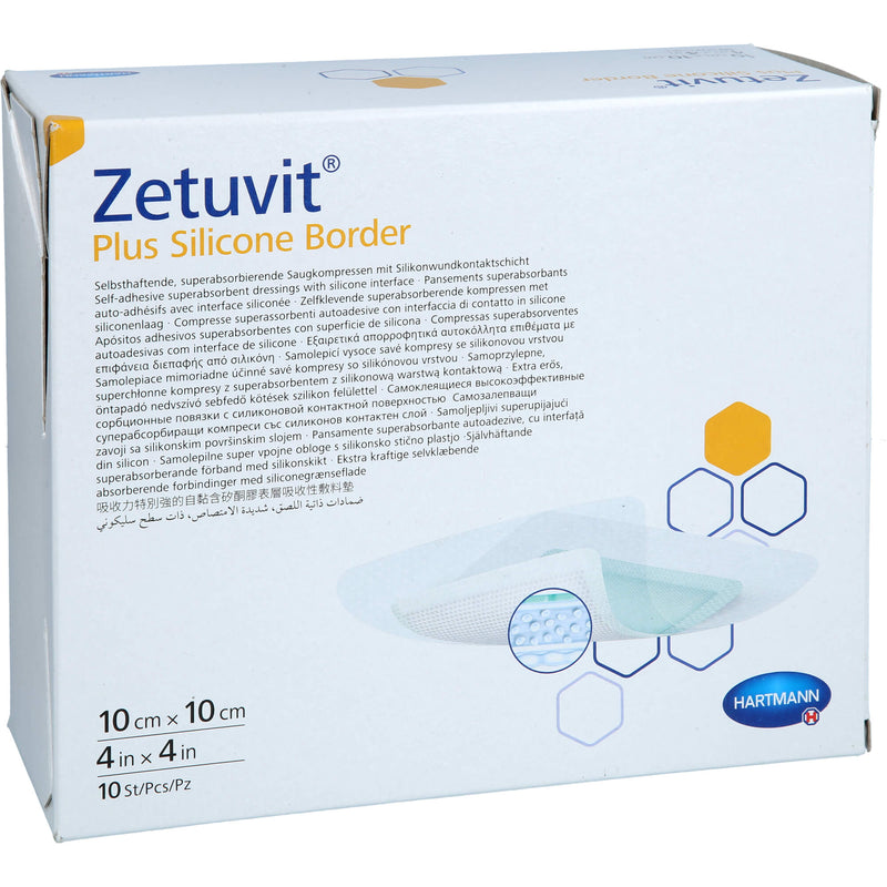 ZETUVIT PL SIL B ST 10X10 10 St