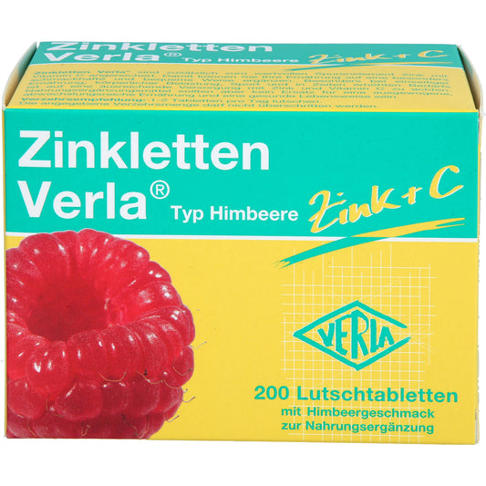 ZINKLETTEN Verla Himbeere Lutschtabletten 200 St
