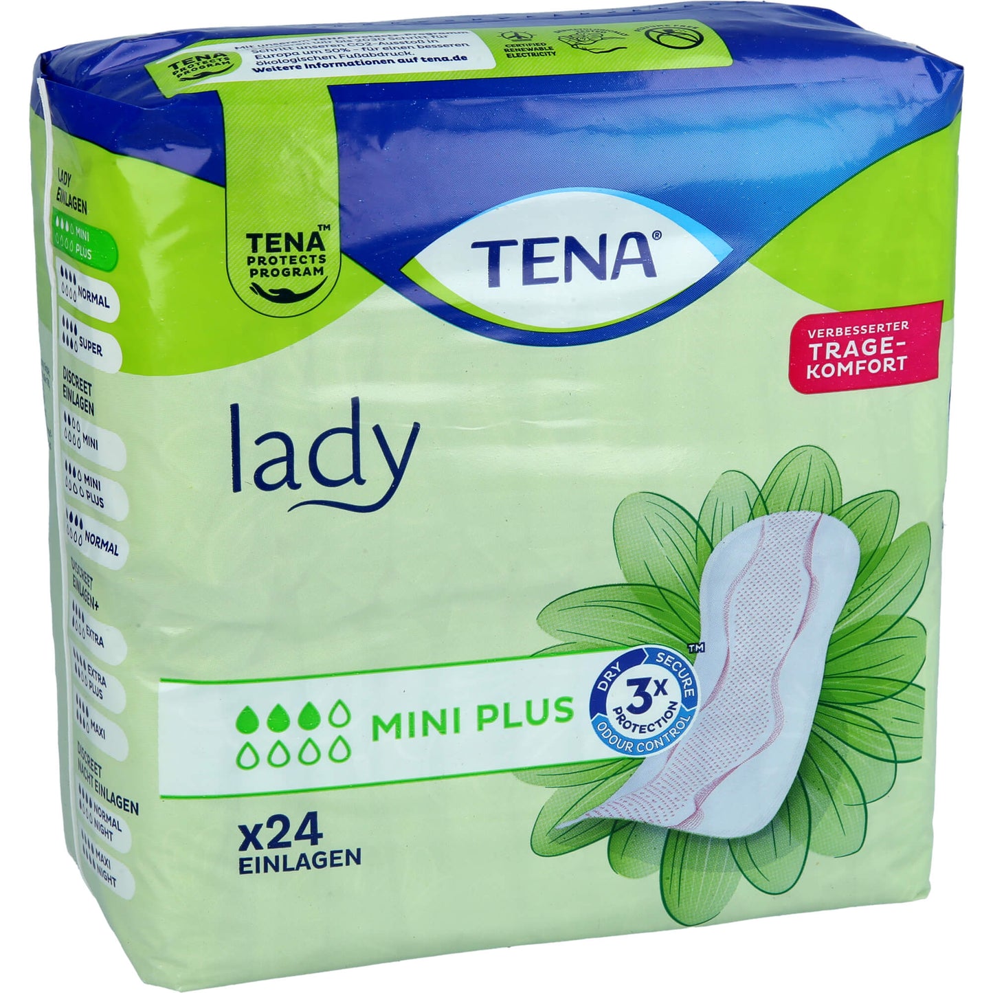TENA LADY mini plus Inkontinenz Einlagen 24 St
