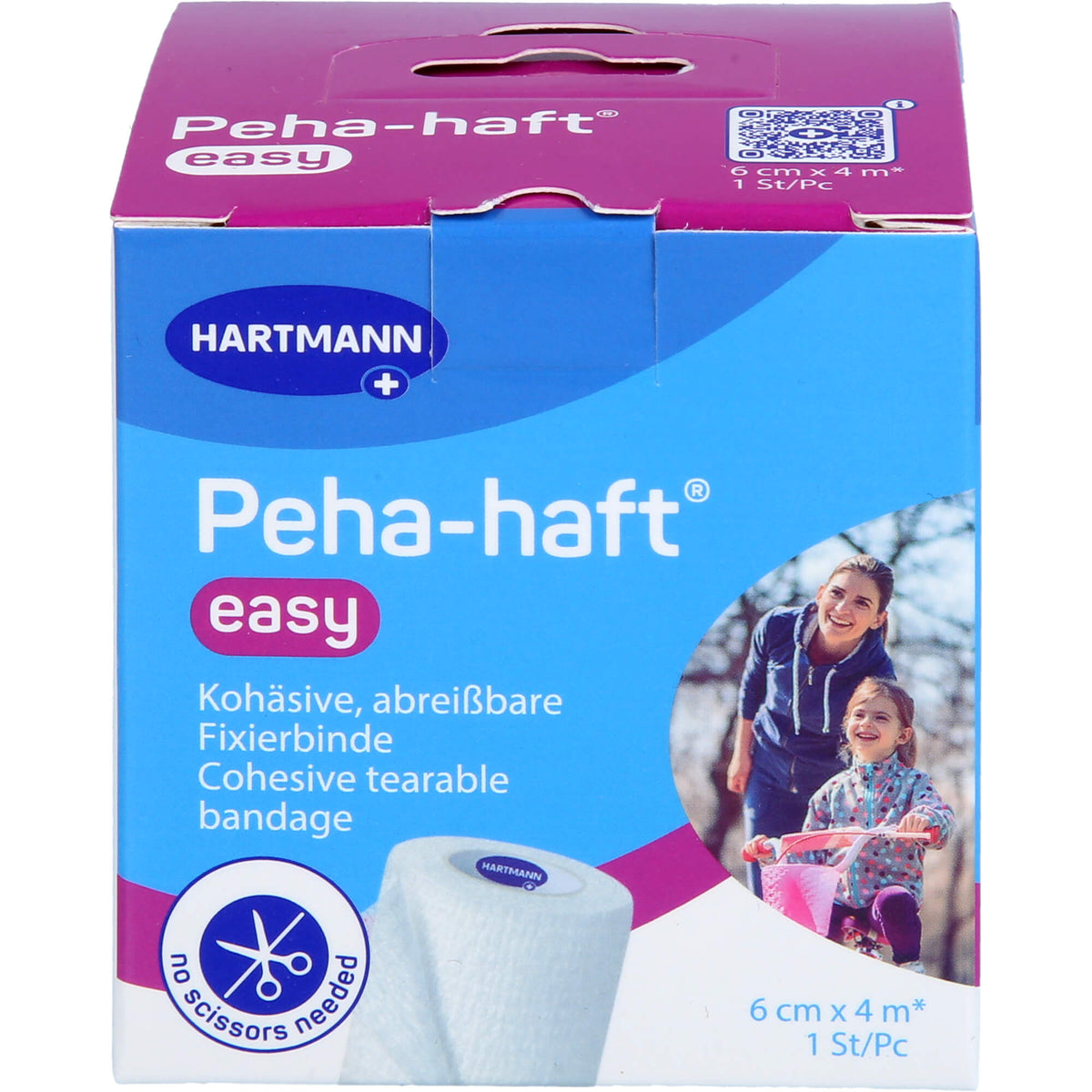 PEHA-HAFT easy Fixierbinde 6 cmx4 m weiß 1 St