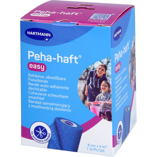 PEHA-HAFT easy Fixierbinde 8 cmx4 m blau 1 St