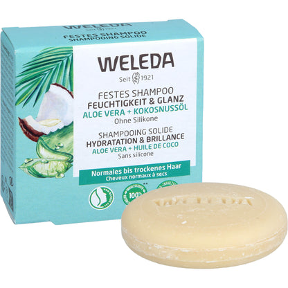 WELEDA festes Shampoo Feuchtigkeit & Glanz 50 g