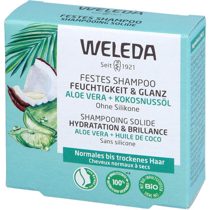 WELEDA festes Shampoo Feuchtigkeit & Glanz 50 g
