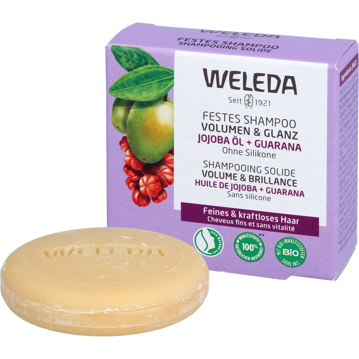 WELEDA festes Shampoo Volumen & Glanz 50 g