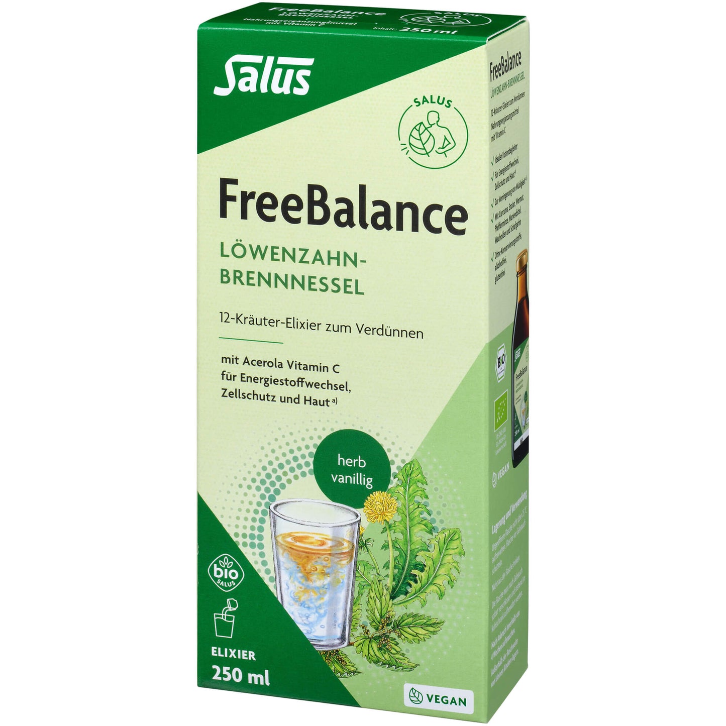 FREEBALANCE Löwenzahn-Brennnessel Elixier Bio 250 ml