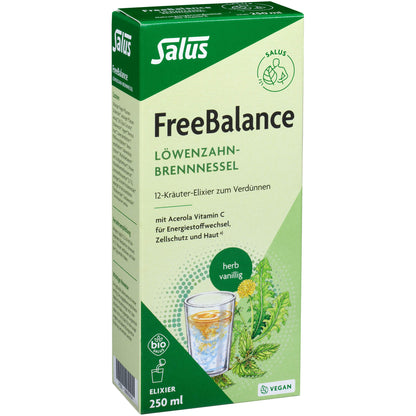 FREEBALANCE Löwenzahn-Brennnessel Elixier Bio 250 ml
