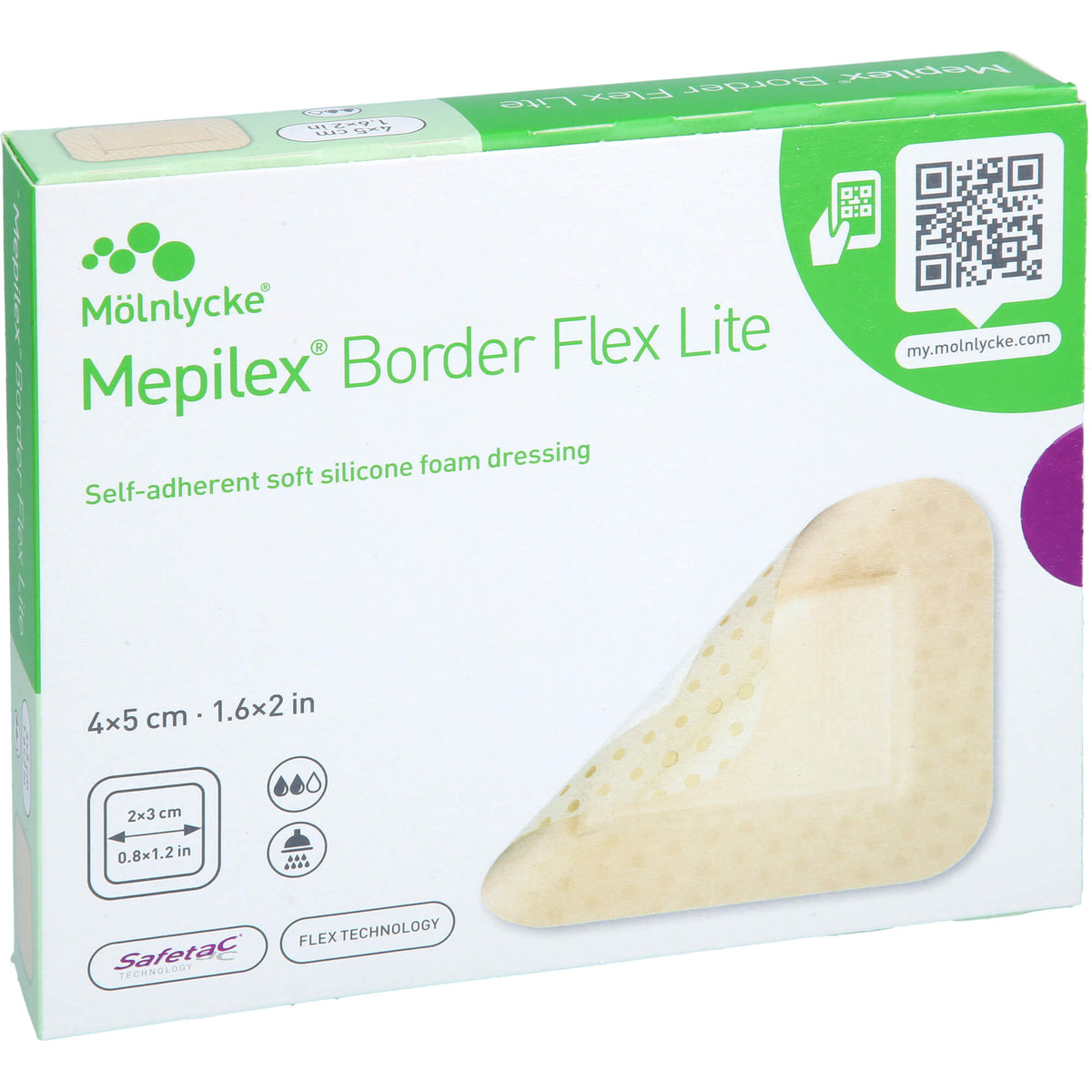 MEPILEX Border Flex Lite Schaumverband 4x5 cm 10 St