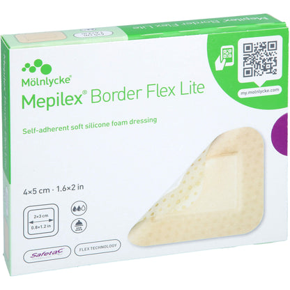 MEPILEX Border Flex Lite Schaumverband 4x5 cm 10 St