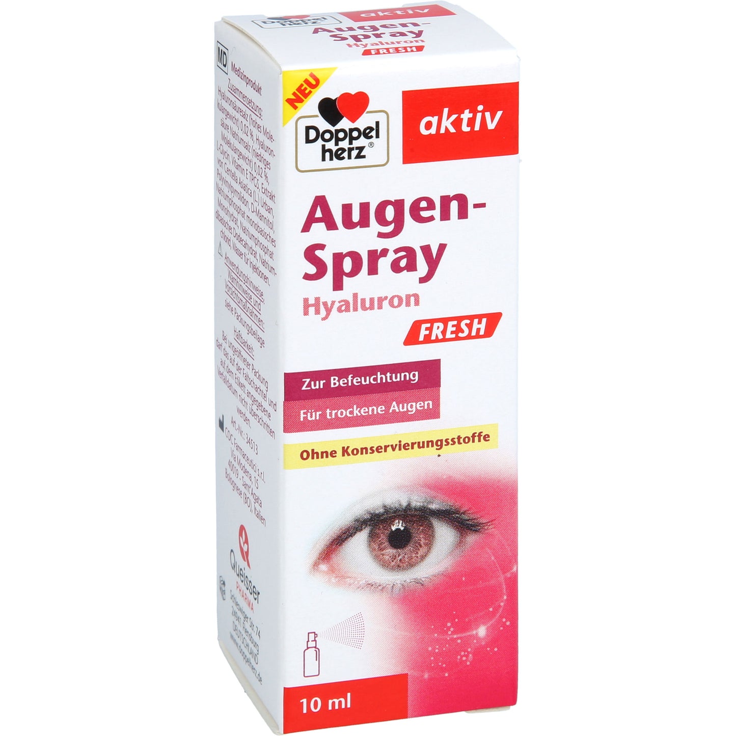 DOPPELHERZ Augen-Spray Hyaluron FRESH 10 ml