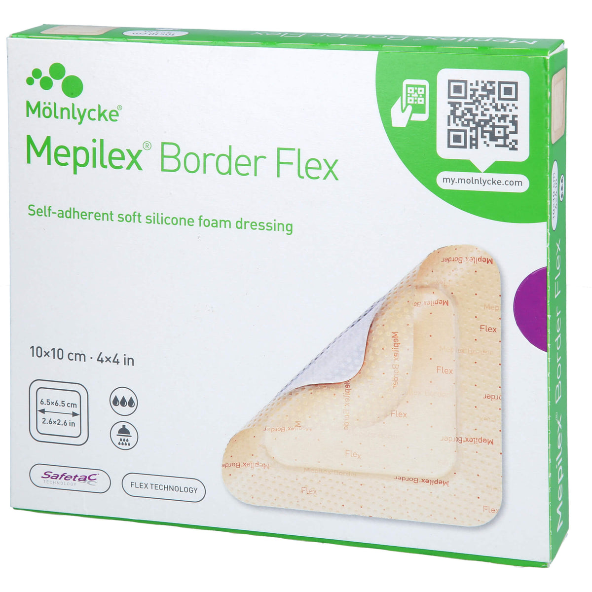 MEPILEX Border Flex Schaumverb.haft.10x10 cm 5 St