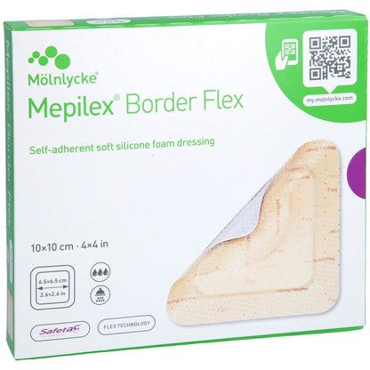 MEPILEX Border Flex Schaumverb.haft.10x10 cm 5 St
