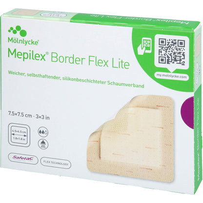 MEPILEX Border Flex Lite Schaumverband 7,5x7,5 cm 5 St
