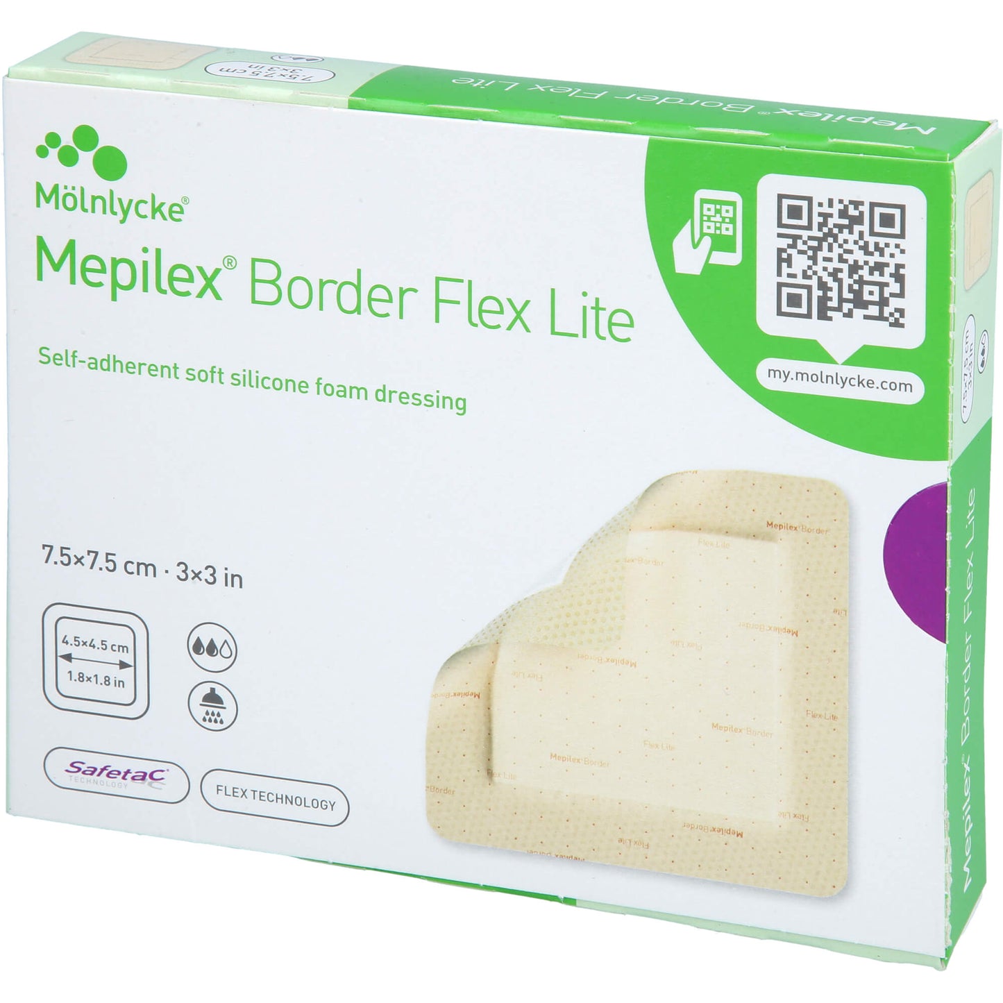 MEPILEX Border Flex Lite Schaumverband 7,5x7,5 cm 5 St