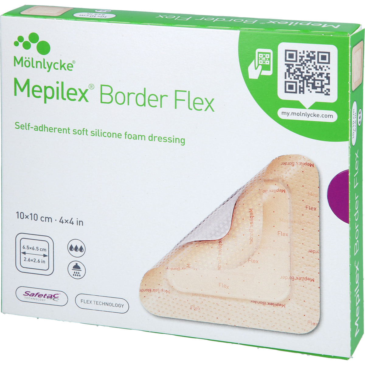 MEPILEX Border Flex Schaumverb.haft.10x10 cm 5 St