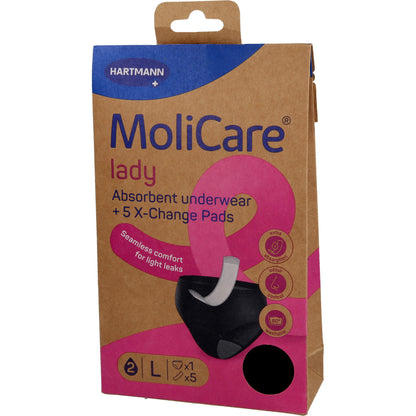 MOLICARE lady Absorbent underwear+5 Pads Gr.L 1 St