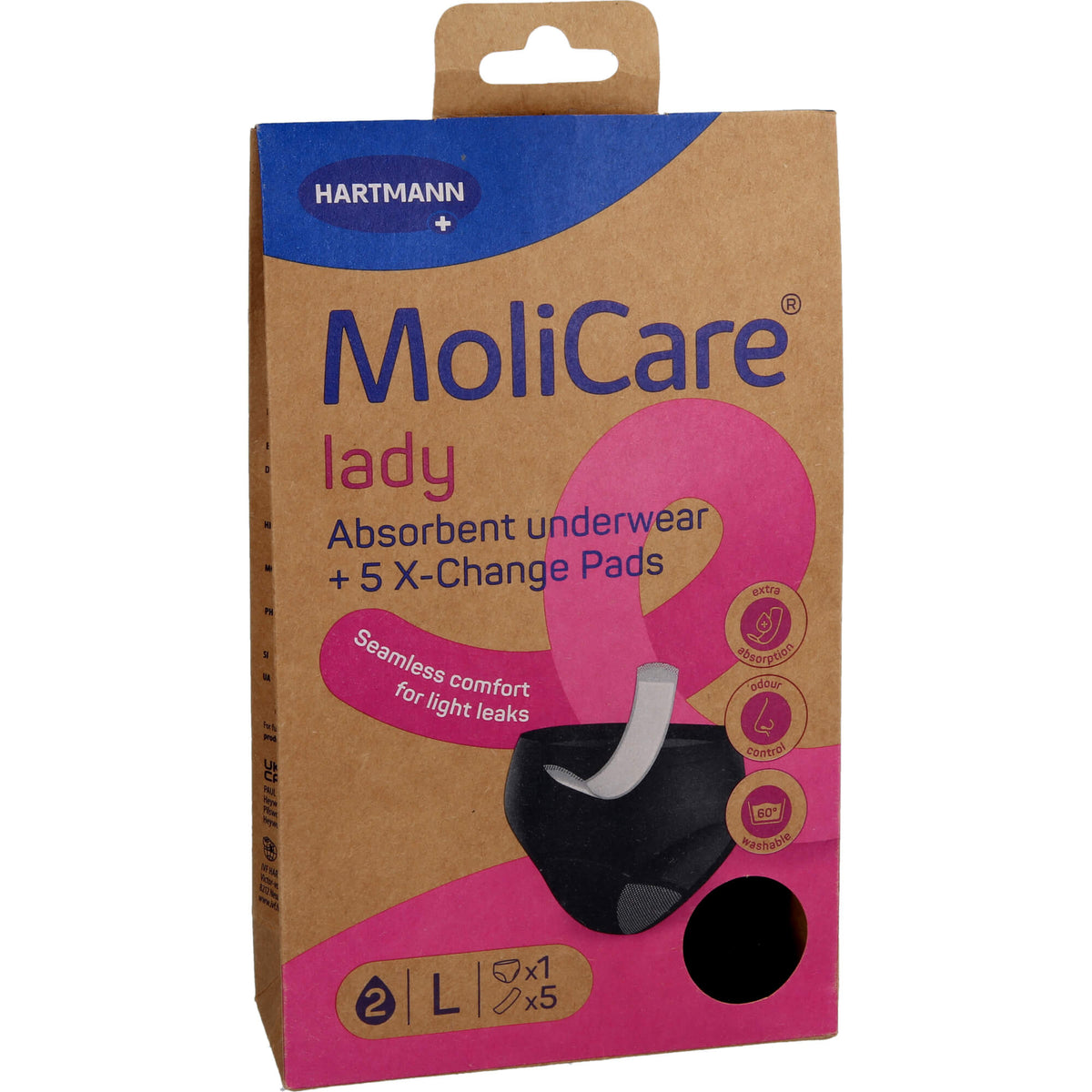 MOLICARE lady Absorbent underwear+5 Pads Gr.L 1 St