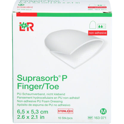 SUPRASORB P Finger/Toe PU-Schaumverb.steril Gr.M 10 St